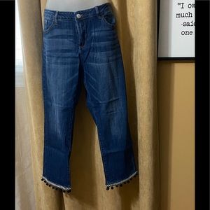 Women’s cropped detail bottom Jeans